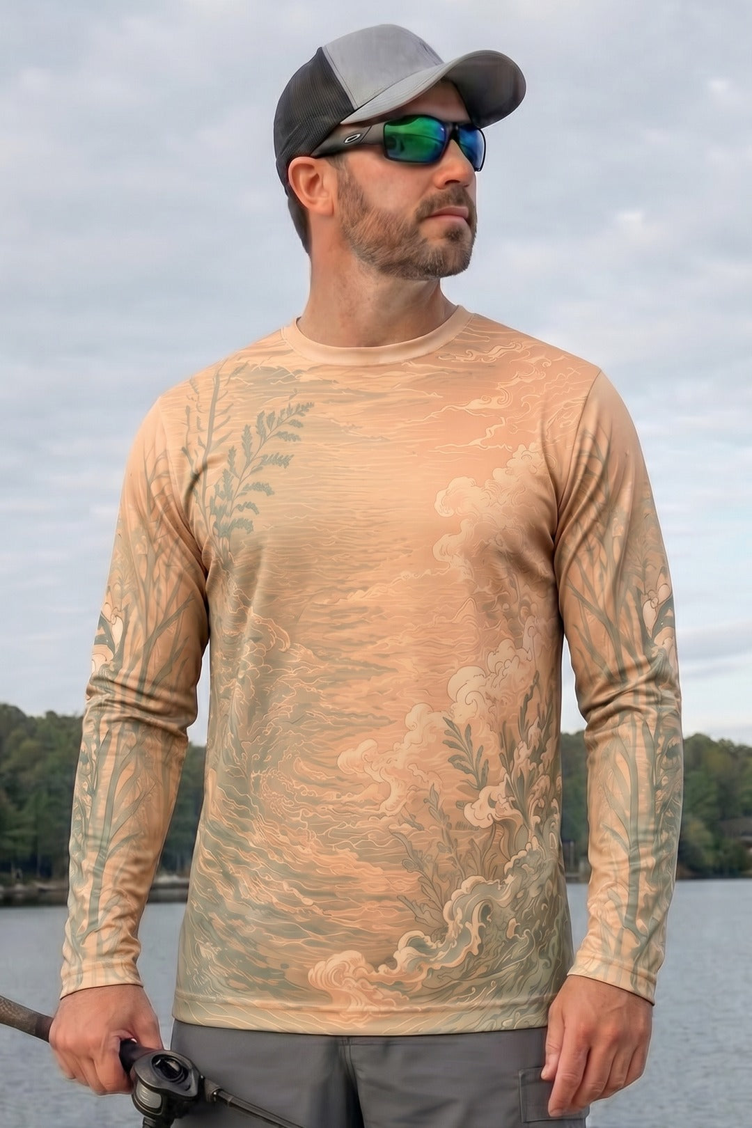 Performance Fishing Long Sleeve - Musky Kairyuu - AOF74 lifestyle opposite side