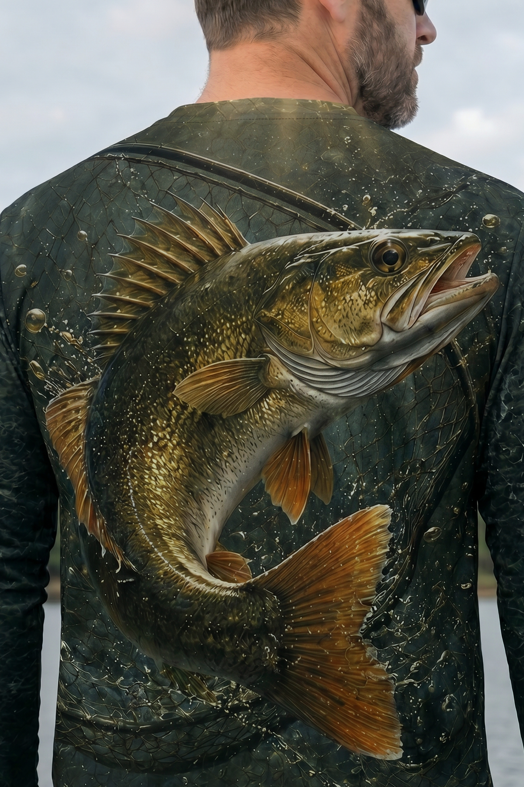 Performance Fishing Long Sleeve - Net Strike Walleye - RW11 lifestyle artwork zoom