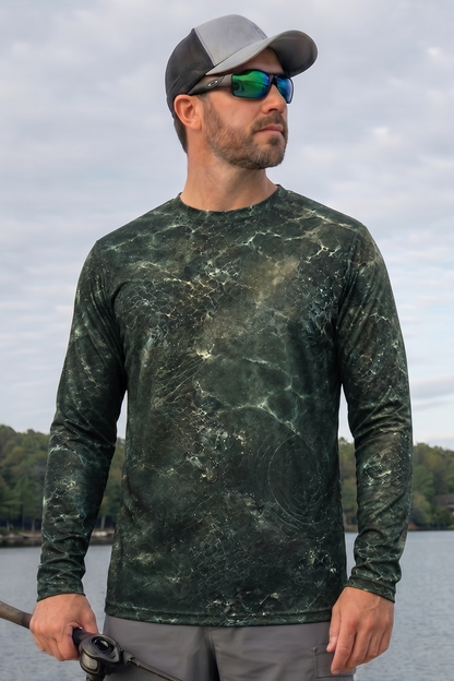 Performance Fishing Long Sleeve - Net Strike Walleye - RW11 lifestyle opposite side