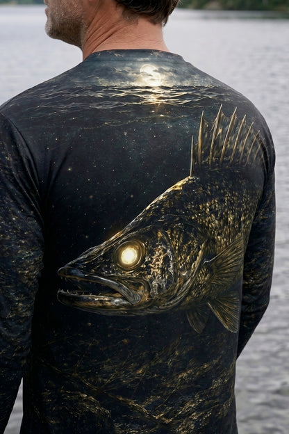 Performance Fishing Long Sleeve - Nightfall Timber Walleye - TBT181 lifestyle artwork zoom