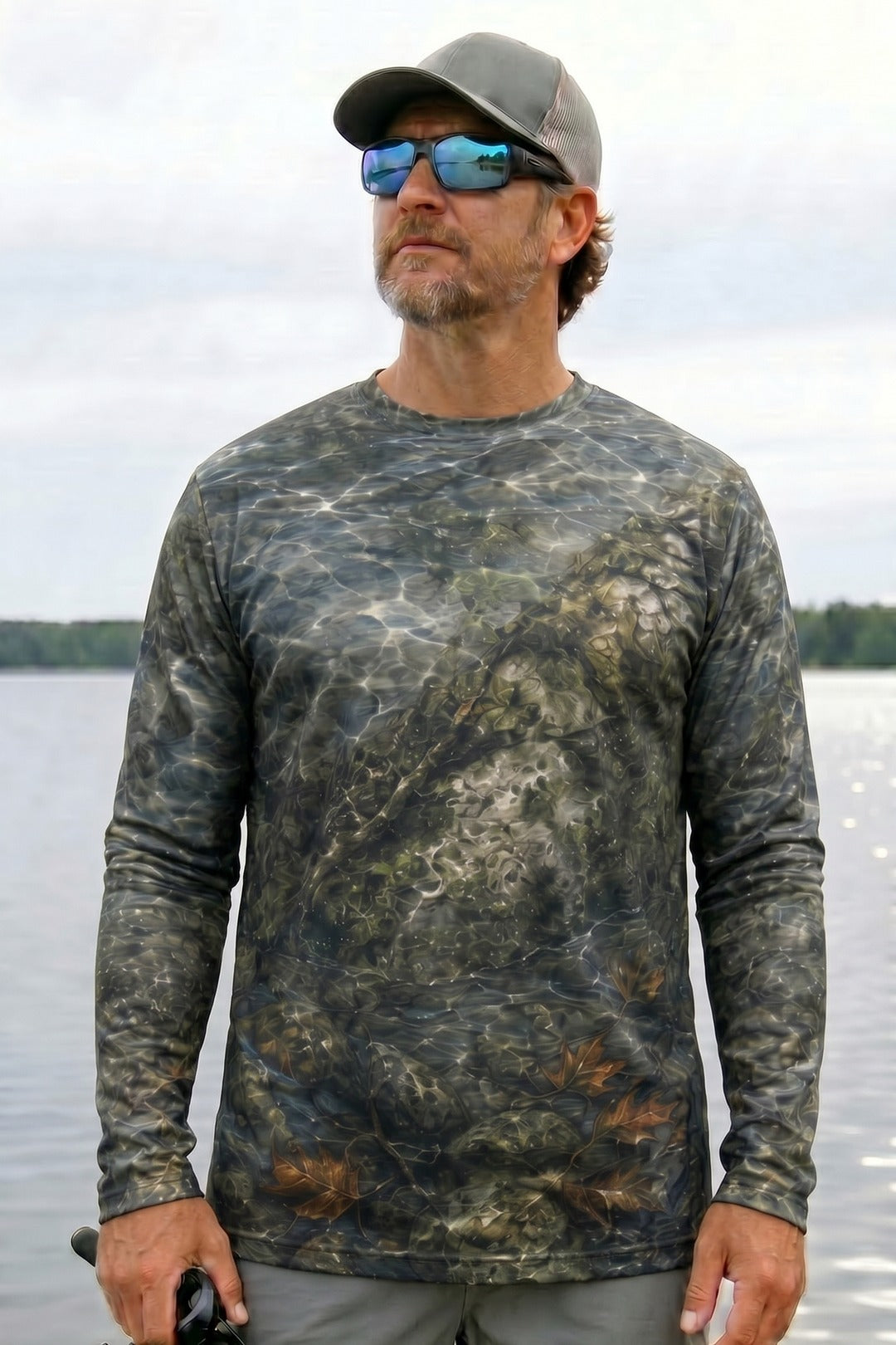 Performance Fishing Long Sleeve -  Northeast Ember Brook- AOF80 lifestyle opposite side