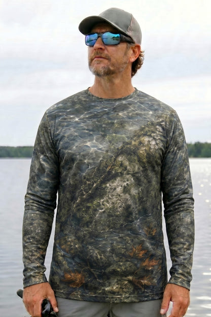 Performance Fishing Long Sleeve -  Northeast Ember Brook- AOF80 lifestyle opposite side