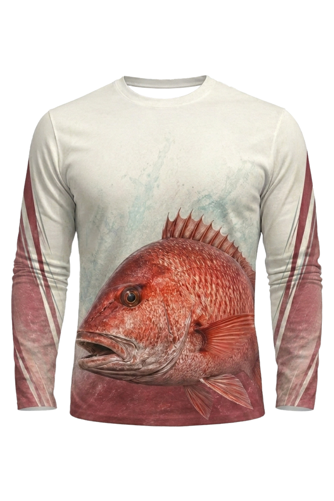 Performance Fishing Long Sleeve - Ocean Scale Snapper - TBT233 image 5