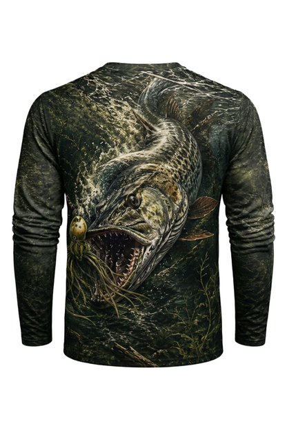 Performance Fishing Long Sleeve - One Bite - RM11 mockup artwork side