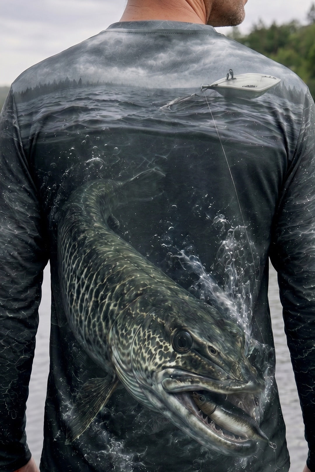 Performance Fishing Long Sleeve - Open-Water Trolling Hookup - RM01 lifestyle artwork zoom
