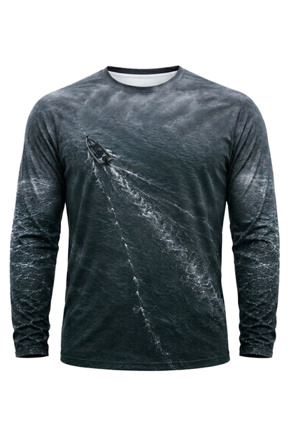 Performance Fishing Long Sleeve - Open-Water Trolling Hookup - RM01 mockup opposite side