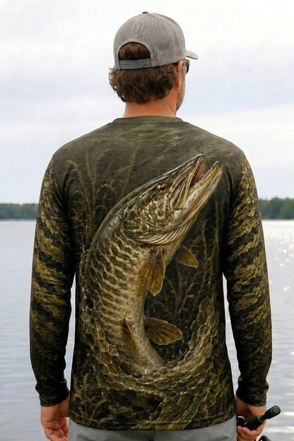 Performance Fishing Long Sleeve - Pike Armor - RNP03 lifestyle artwork side