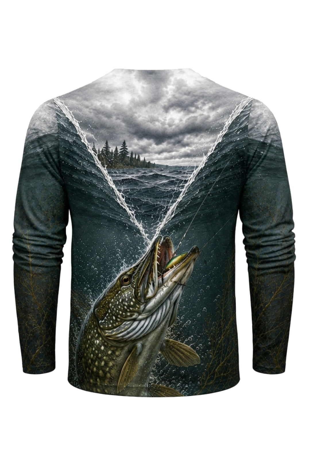 Performance Fishing Long Sleeve - Predator Window - RNP01 mockup artwork side