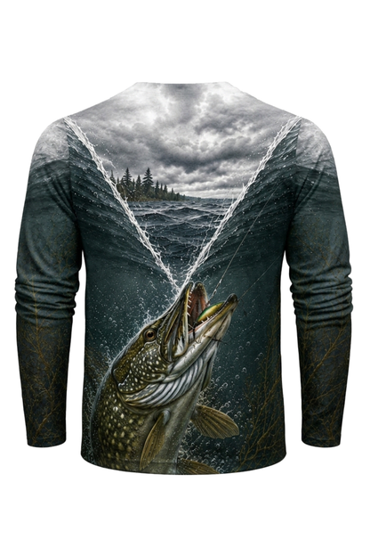 Performance Fishing Long Sleeve - Predator Window - RNP01 mockup artwork side