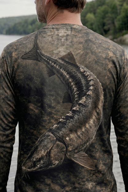Performance Fishing Long Sleeve - Primal Ridge Sturgeon - TBT133 lifestyle artwork zoom