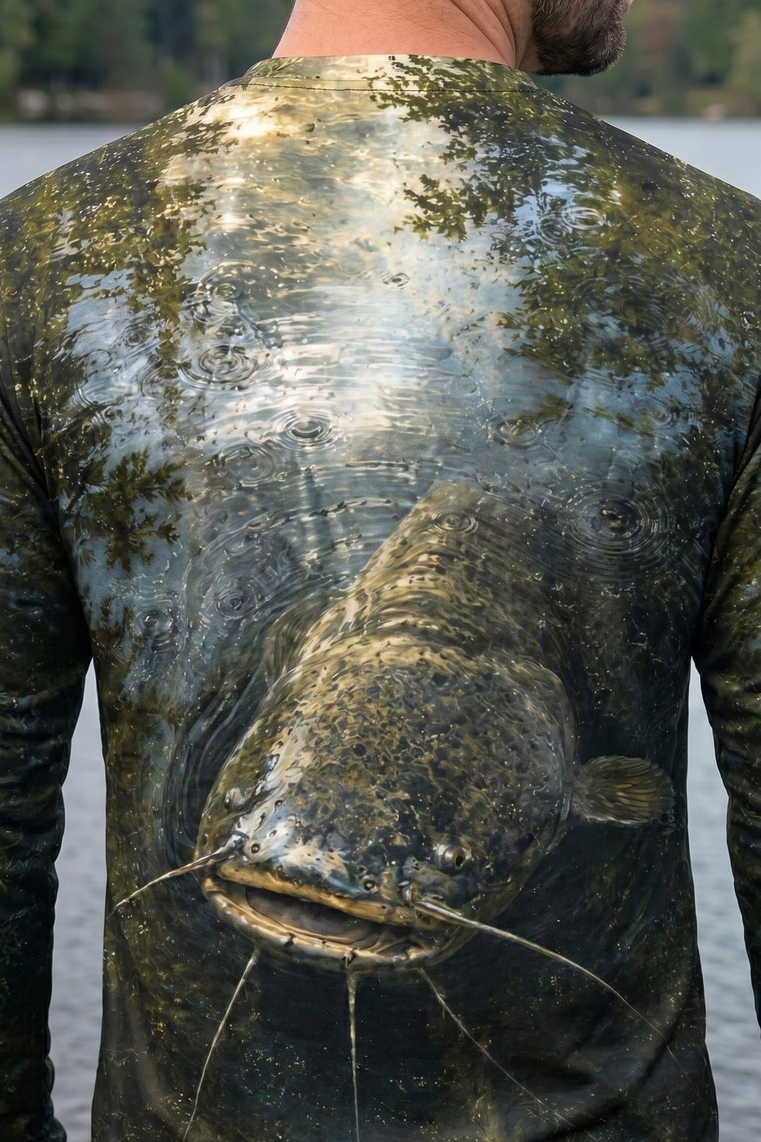 Performance Fishing Long Sleeve - Rainwater Catfish Shadow - RFC12 lifestyle artwork zoom