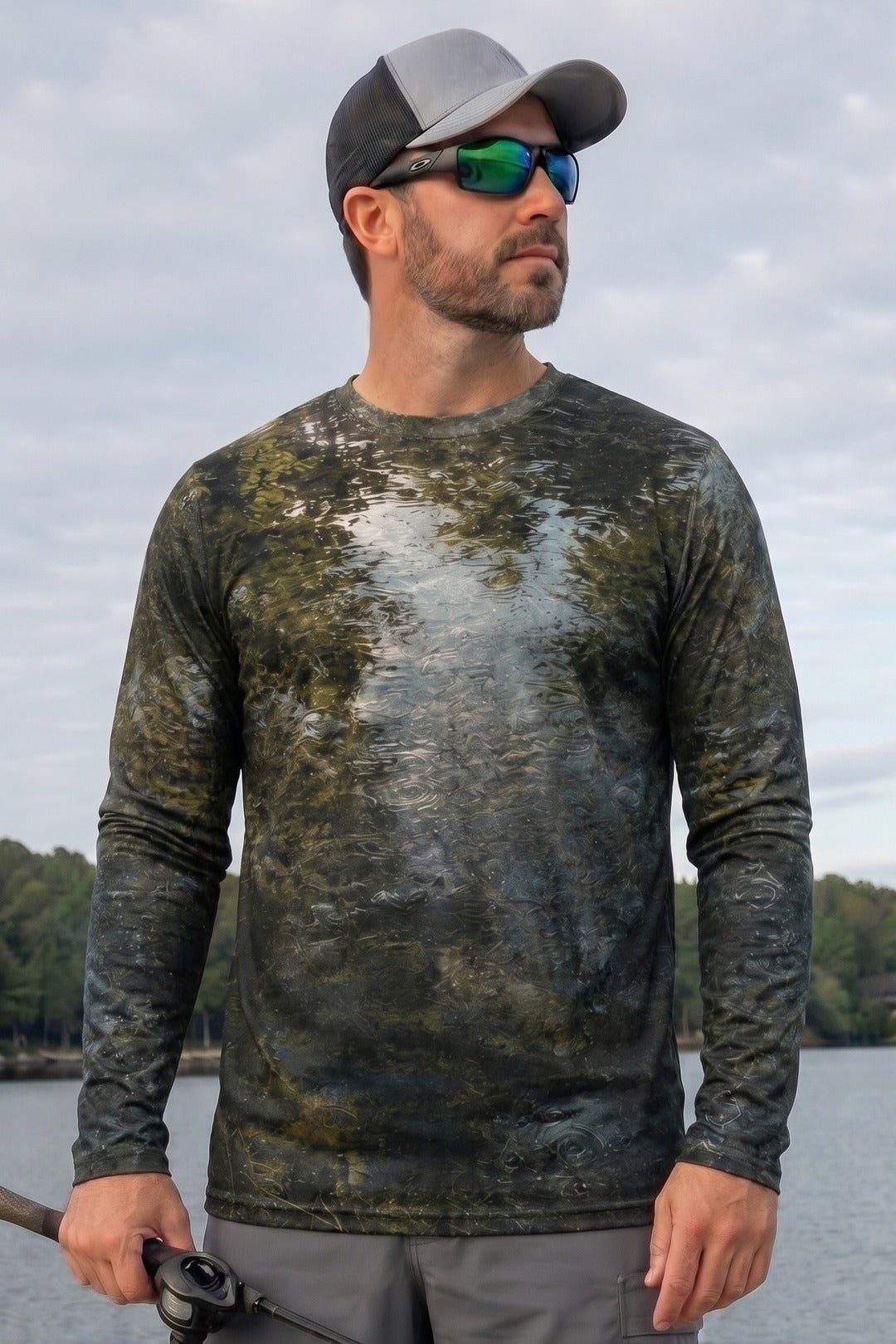Performance Fishing Long Sleeve - Rainwater Catfish Shadow - RFC12 lifestyle opposite side