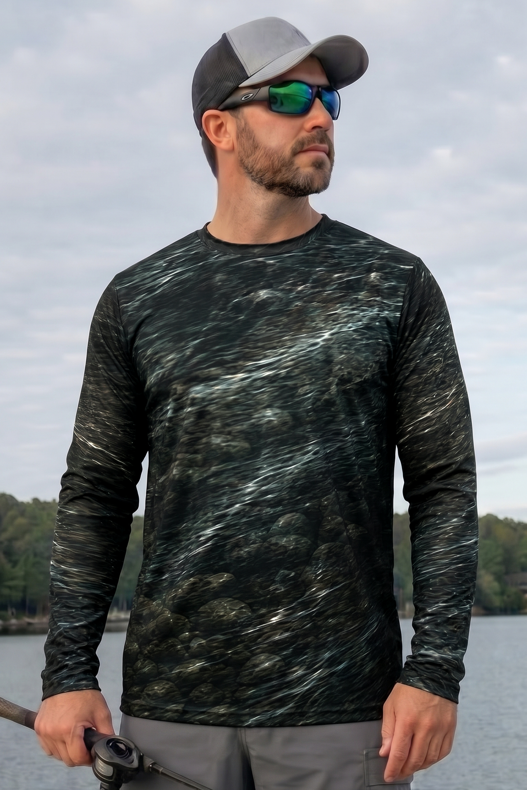 Performance Fishing Long Sleeve - Rapids Brook Trout - TBT174 lifestyle opposite side