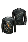 Performance Fishing Long Sleeve - Rapids Brook Trout - TBT174 two shirts front artwork