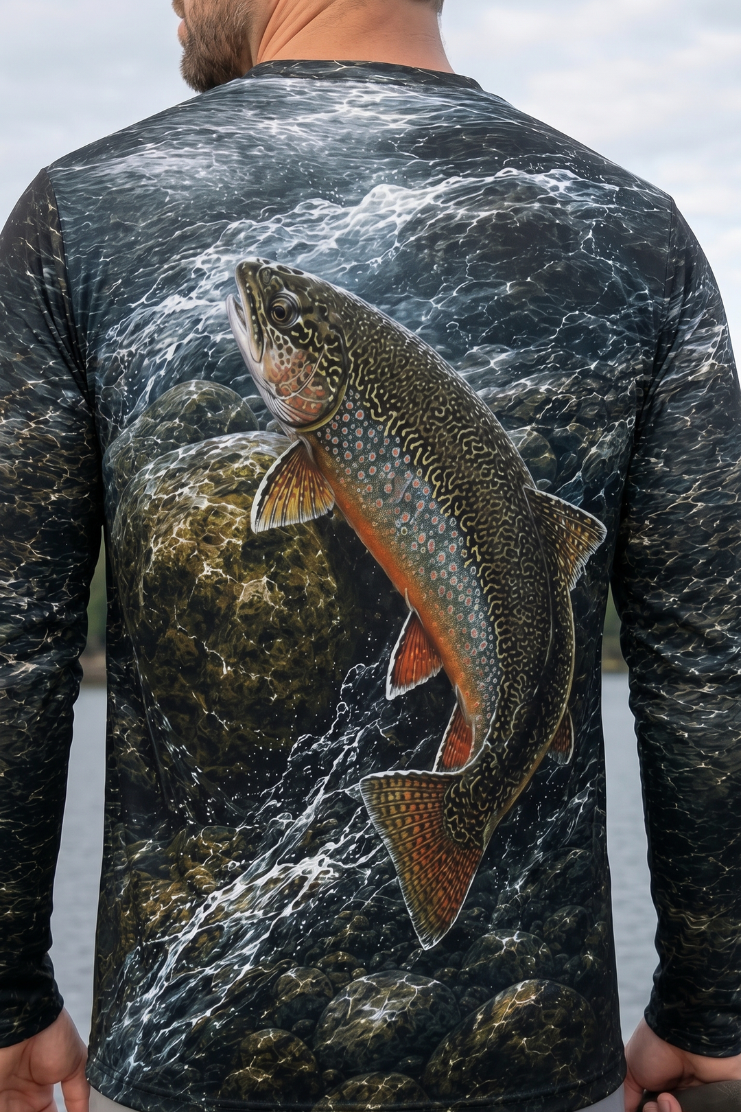 Performance Fishing Long Sleeve - Rapids Creek Brook - TBT178 lifestyle artwork zoom