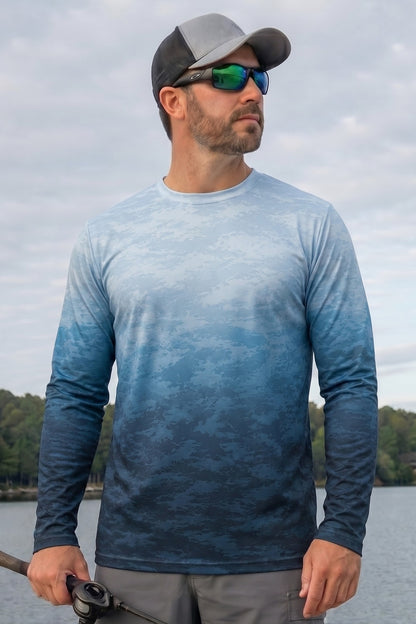 Performance Fishing Long Sleeve - Rapids King Salmon - TBT157 lifestyle opposite side