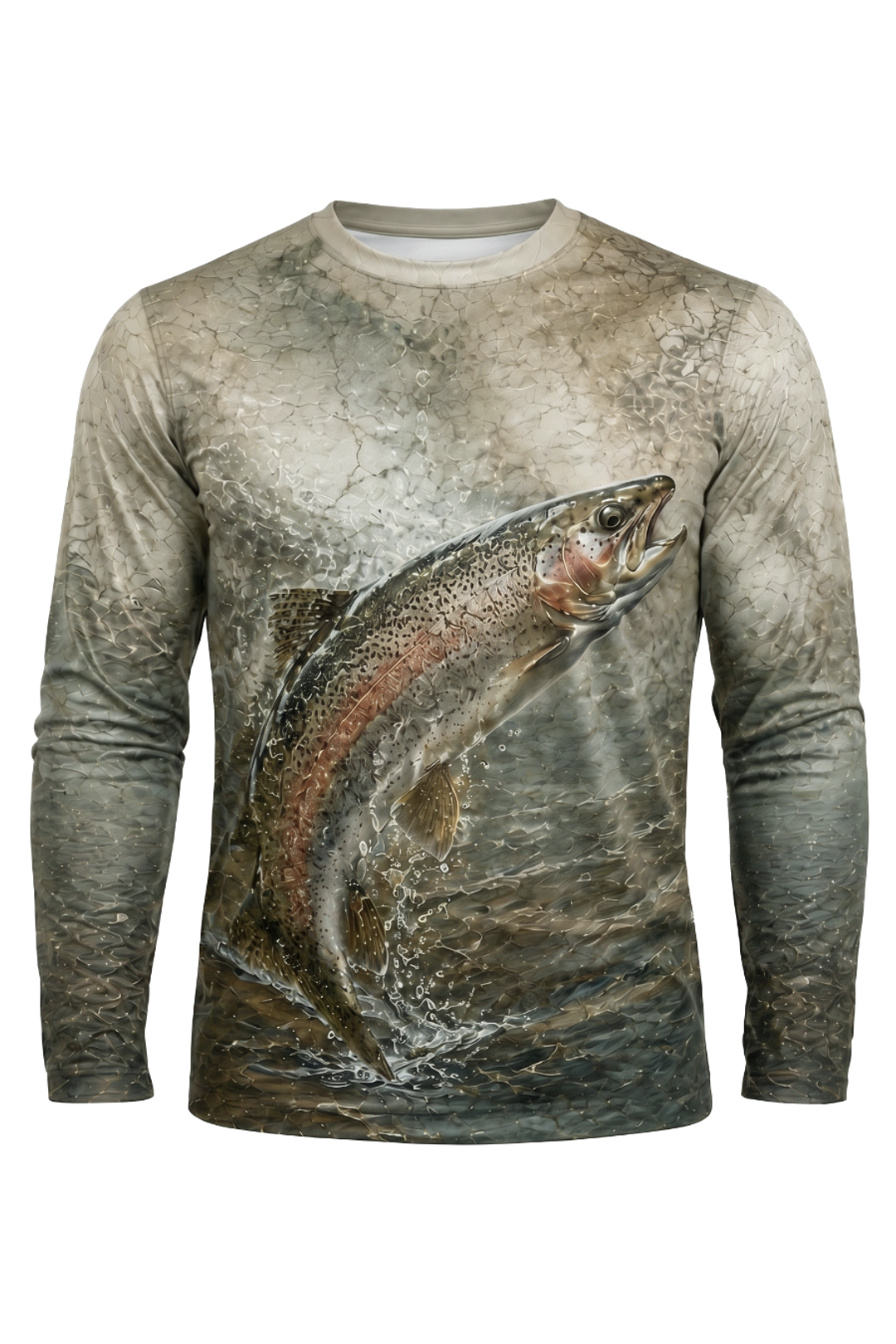 Performance Fishing Long Sleeve - Rapids Network Trout - TBT153 mockup opposite side
