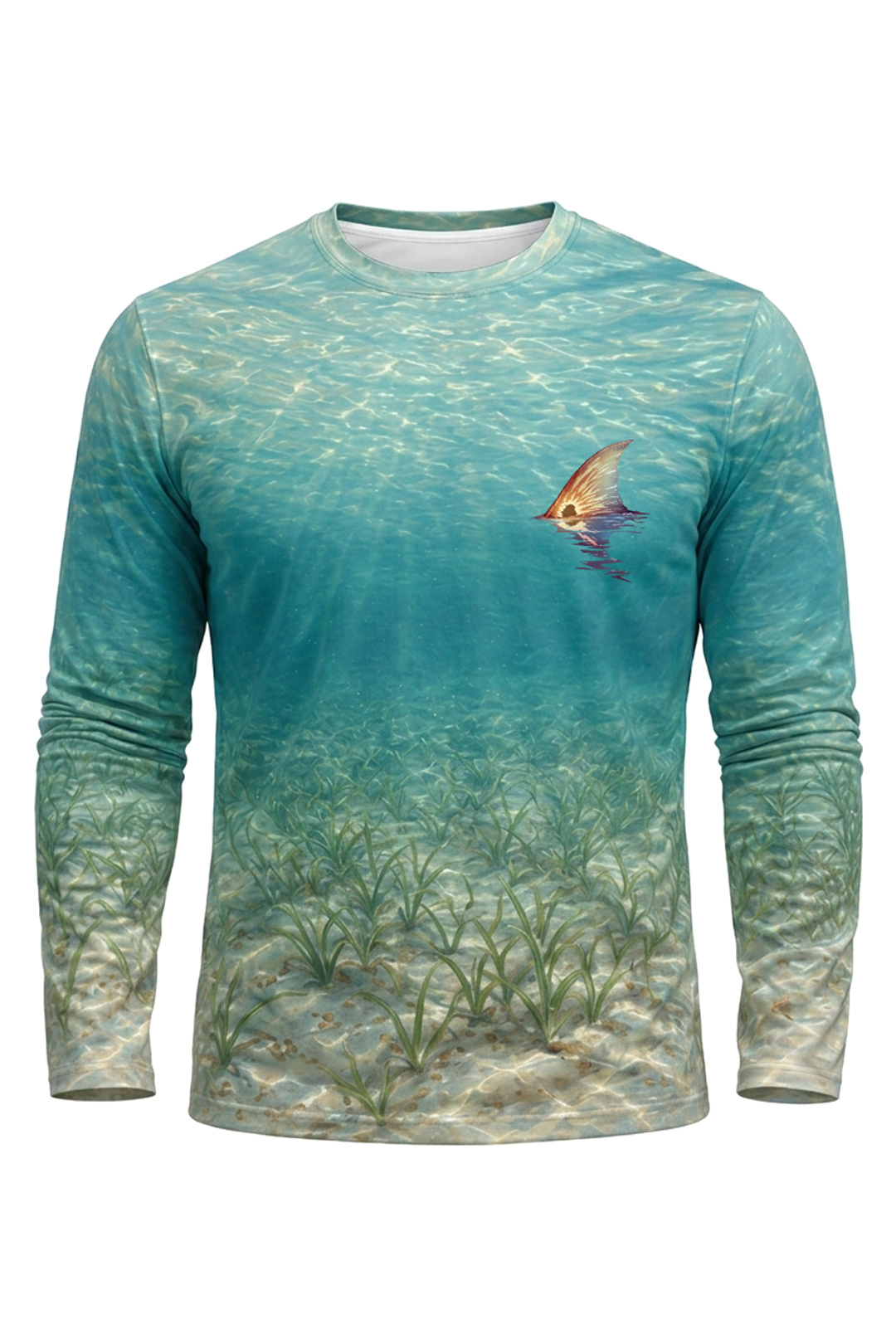 Performance Fishing Long Sleeve - Redfish Tailing Tide - AOF144 image 6