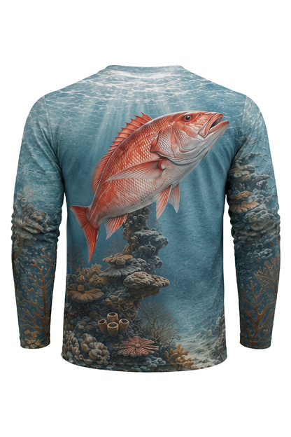 Performance Fishing Long Sleeve - Reef King Red Snapper - RRS01 image 5
