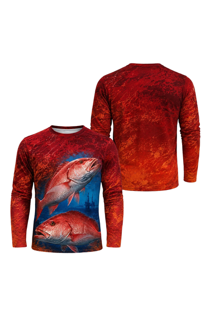 Performance Fishing Long Sleeve - Rig Reef Snapper - TBT231 image 1