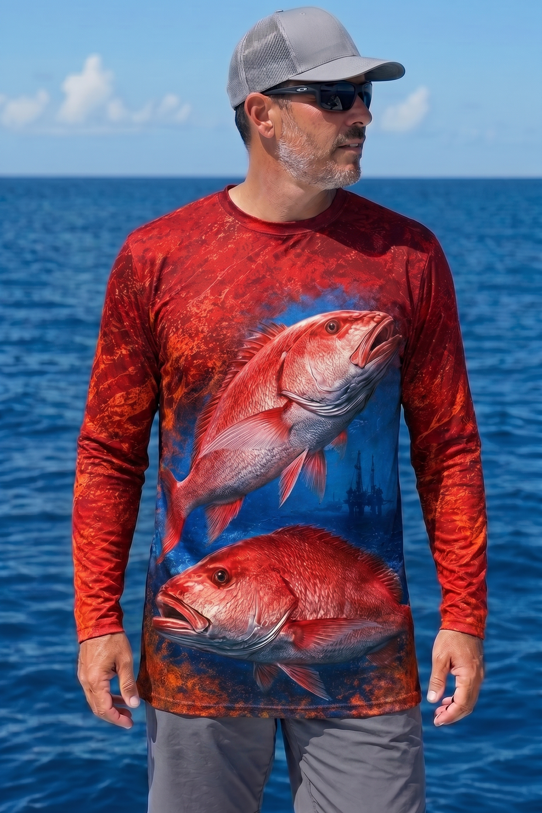Performance Fishing Long Sleeve - Rig Reef Snapper - TBT231 image 2