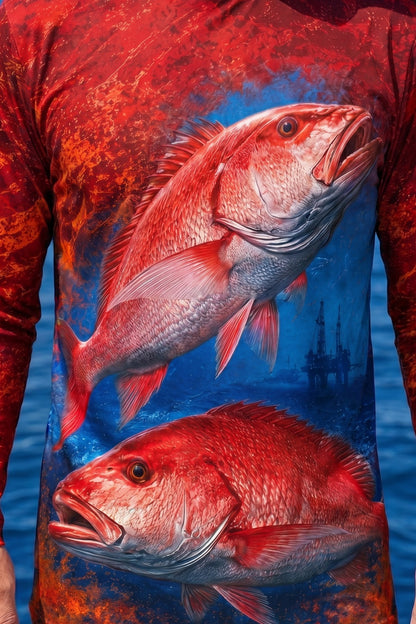 Performance Fishing Long Sleeve - Rig Reef Snapper - TBT231 image 4