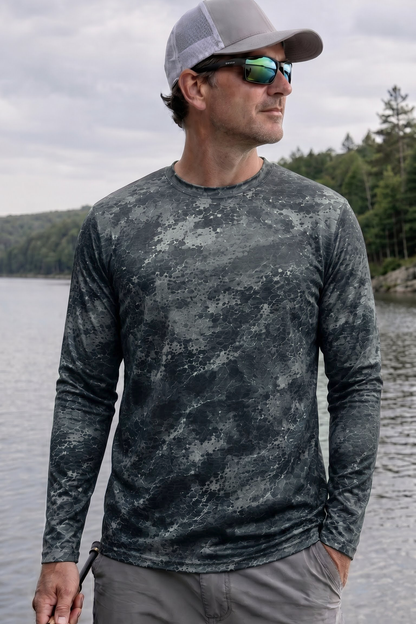 Performance Fishing Long Sleeve - River Salmon Breach - TBT166 lifestyle opposite side