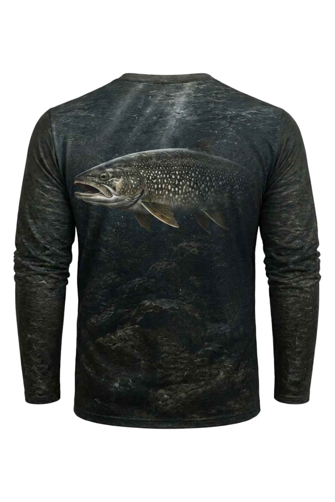 Performance Fishing Long Sleeve - River Trout Abyss - TBT162 mockup artwork side