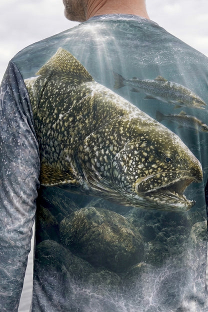 Performance Fishing Long Sleeve - River Trout Hunter - TBT164 lifestyle artwork zoom