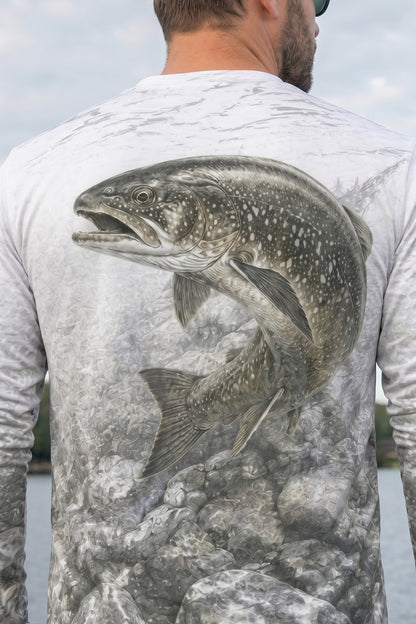 Performance Fishing Long Sleeve - River Trout Shallows - TBT161 lifestyle artwork zoom