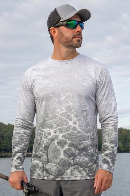 Performance Fishing Long Sleeve - River Trout Shallows - TBT161 lifestyle opposite side
