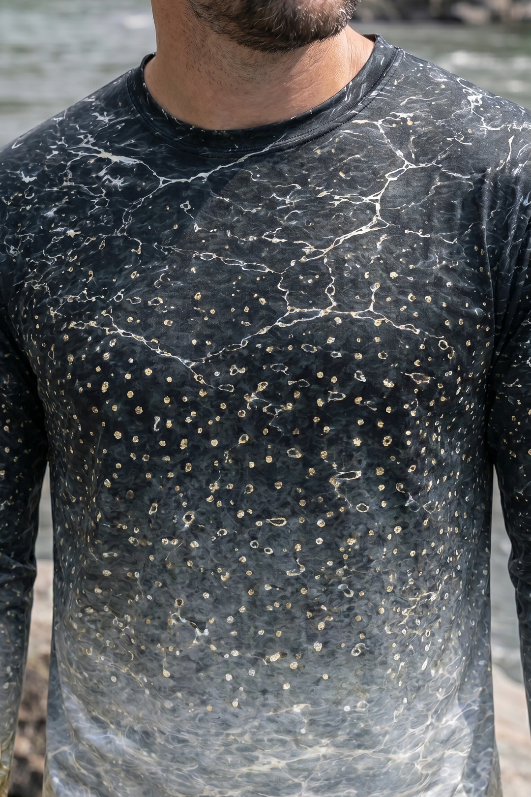 Performance Fishing Long Sleeve - River Trout Skin - TBT165 lifestyle artwork zoom