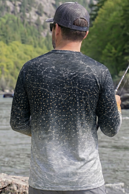 Performance Fishing Long Sleeve - River Trout Skin - TBT165 lifestyle opposite side