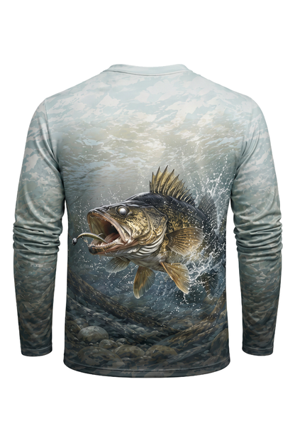 Performance Fishing Long Sleeve - River Walleye Strike - AOF150 image 5