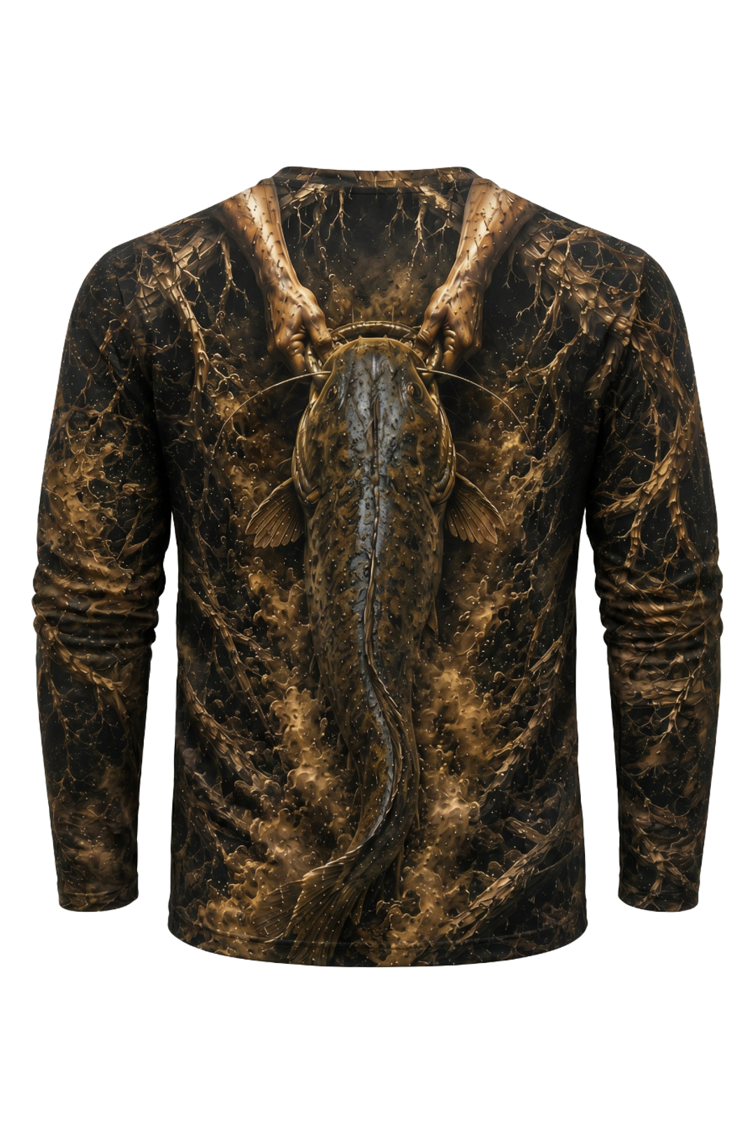 Performance Fishing Long Sleeve - Root Jaw Lift - RFC07 mockup artwork side