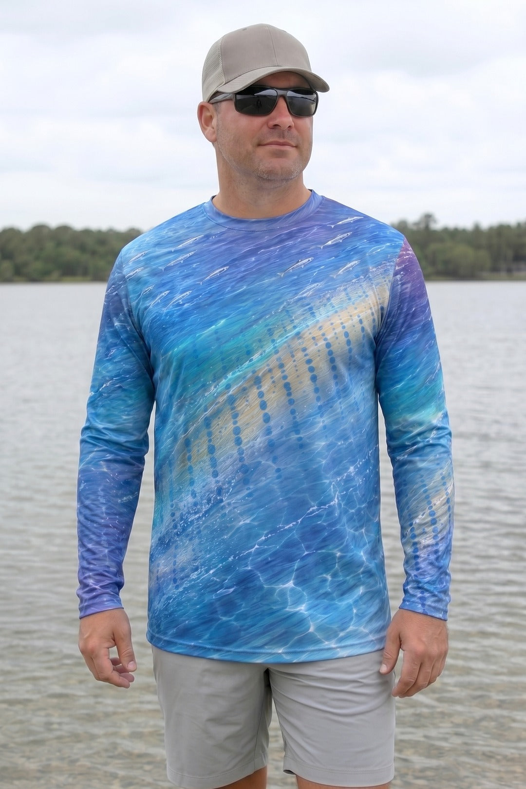 Performance Fishing Long Sleeve - Sailfish Velocity Reef - AOF114 lifestyle opposite side