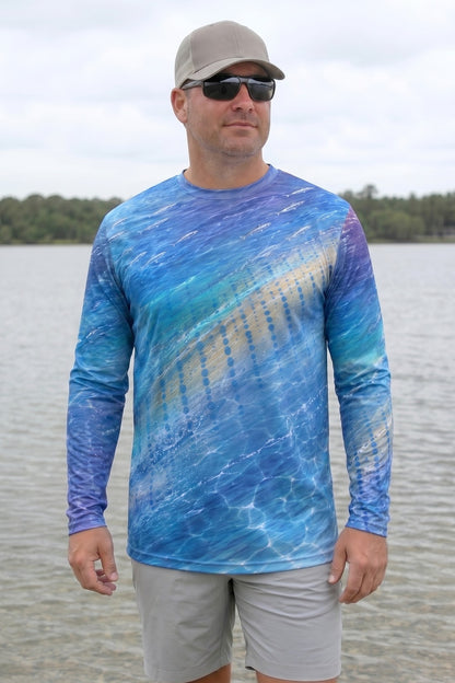 Performance Fishing Long Sleeve - Sailfish Velocity Reef - AOF114 lifestyle opposite side