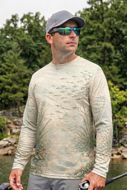Performance Fishing Long Sleeve - Sandbar Speckled Trout - RT02 lifestyle opposite side