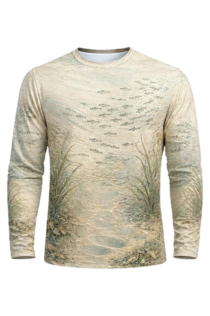 Performance Fishing Long Sleeve - Sandbar Speckled Trout - RT02 mockup opposite side