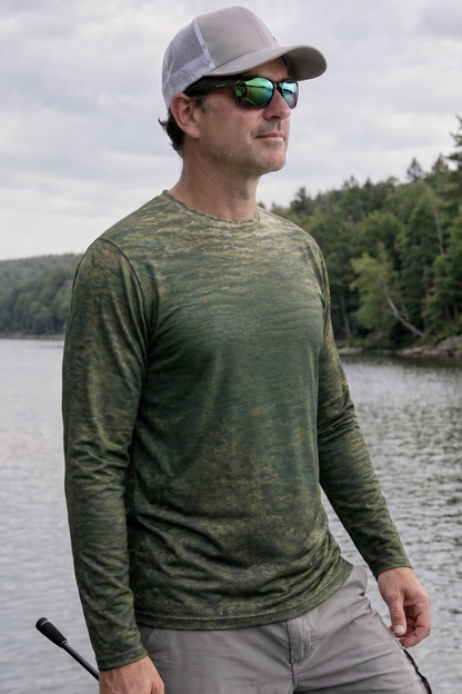 Performance Fishing Long Sleeve - Shadow Strike Muskie - AOF38 lifestyle opposite side