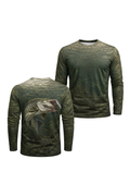 Performance Fishing Long Sleeve - Shadow Strike Muskie - AOF38 two shirts front artwork