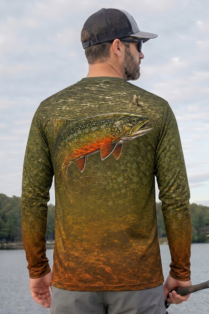 Performance Fishing Long Sleeve - Shallow Creek Brook - TBT176 lifestyle artwork side