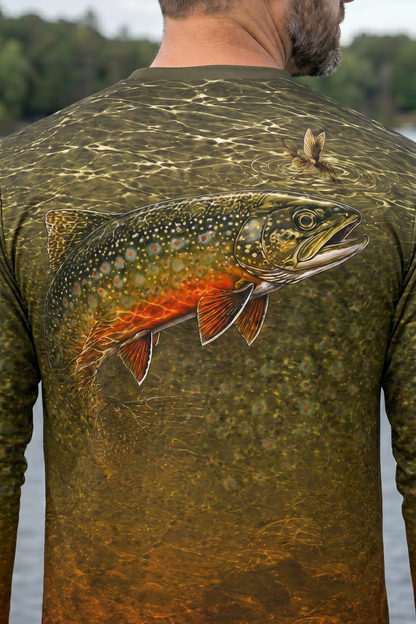 Performance Fishing Long Sleeve - Shallow Creek Brook - TBT176 lifestyle artwork zoom