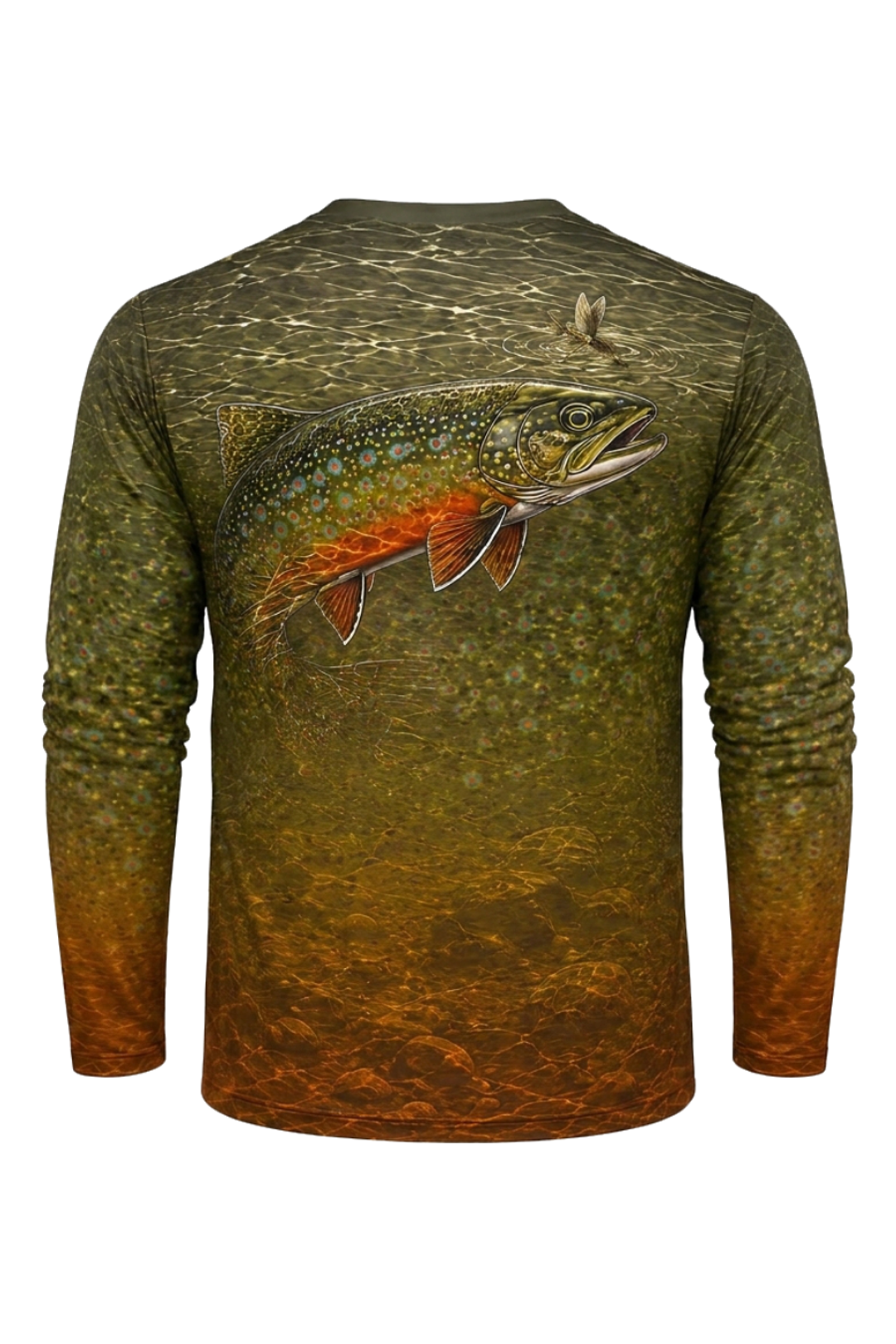 Performance Fishing Long Sleeve - Shallow Creek Brook - TBT176 mockup artwork side