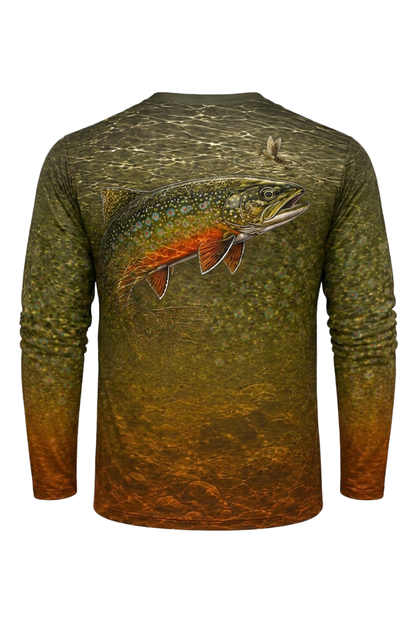 Performance Fishing Long Sleeve - Shallow Creek Brook - TBT176 mockup artwork side