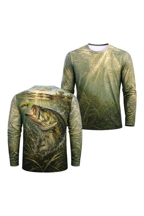 Performance Fishing Long Sleeve - Shallow Strike Bucketmouth - RB03 image 1