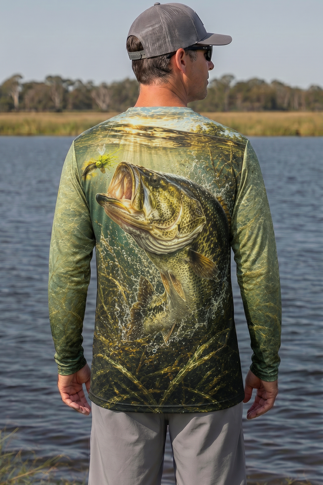 Performance Fishing Long Sleeve - Shallow Strike Bucketmouth - RB03 image 2