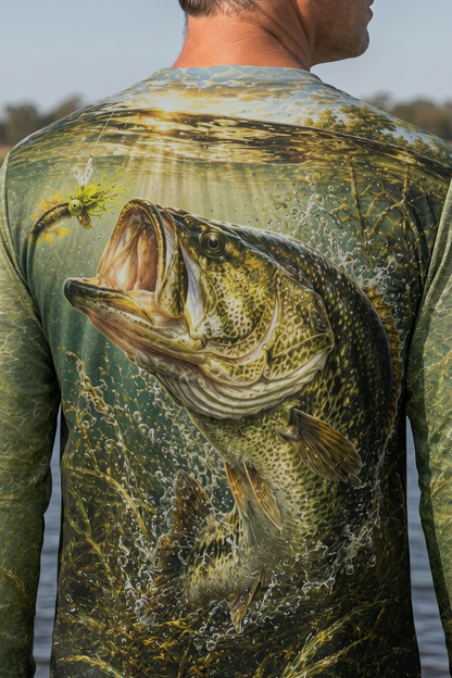 Performance Fishing Long Sleeve - Shallow Strike Bucketmouth - RB03 image 4