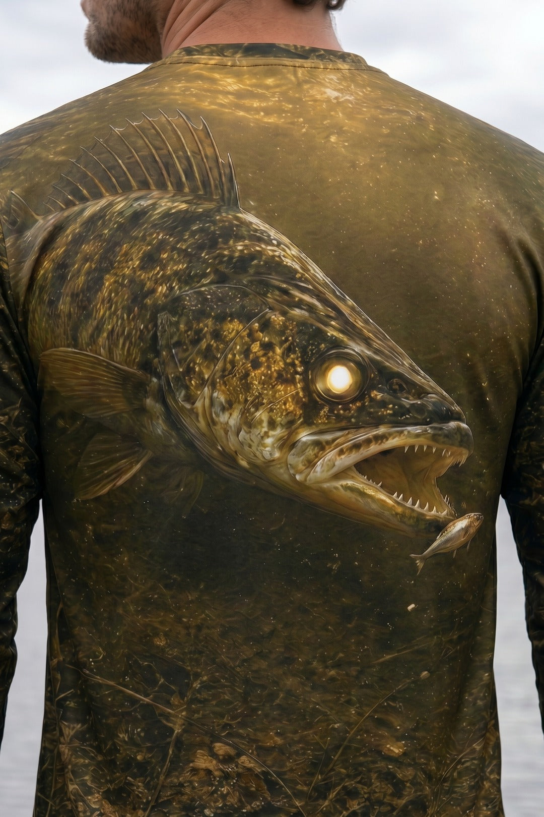 Performance Fishing Long Sleeve - Shallow Timber Walleye - TBT183 lifestyle artwork zoom