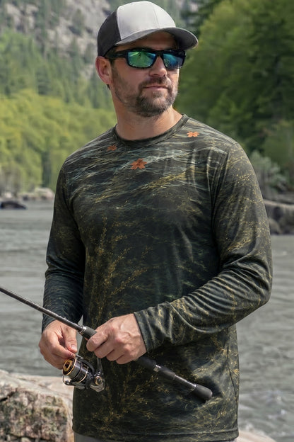 Performance Fishing Long Sleeve - Shallow Weed Musky Strike - RM05 lifestyle opposite side